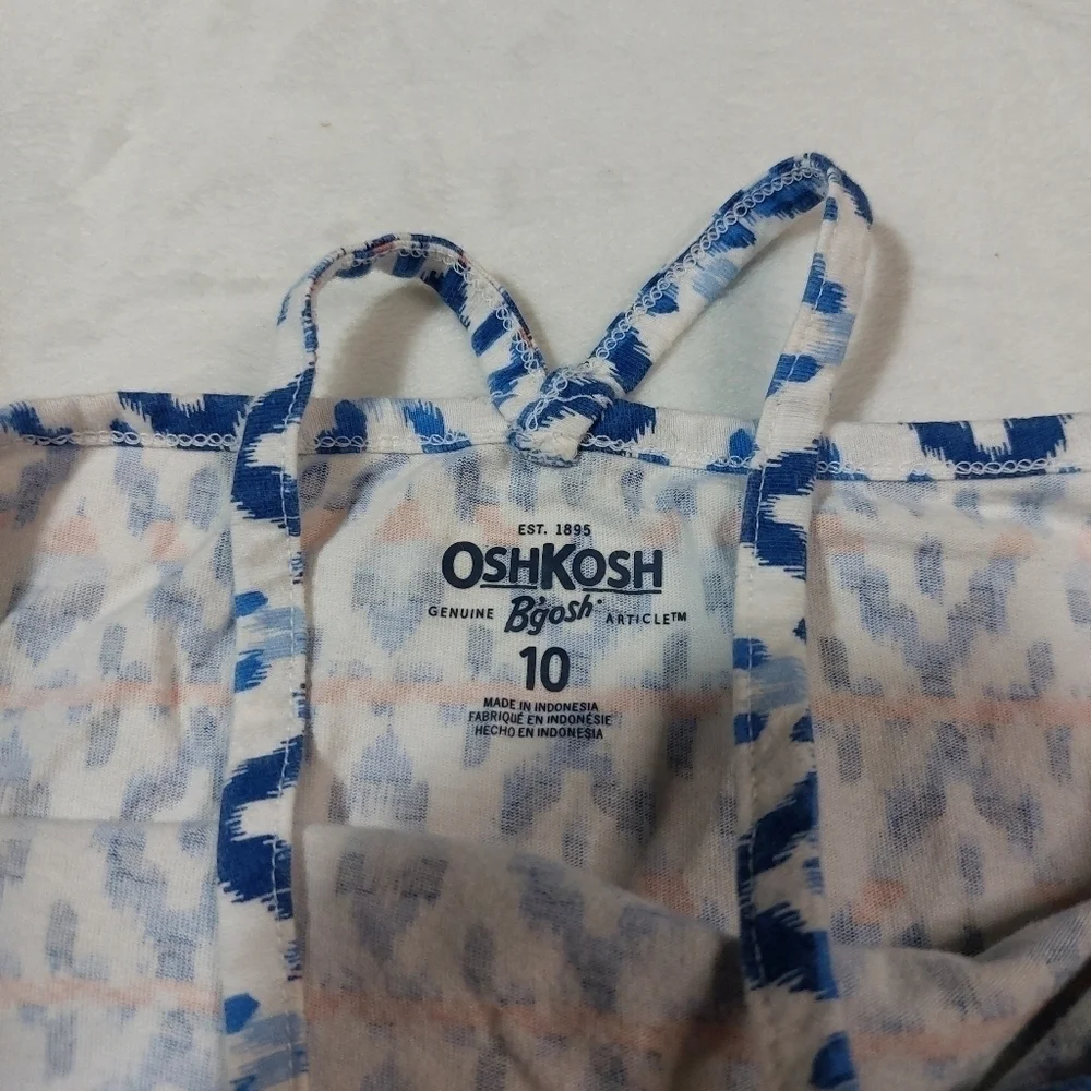 OSHKOSH AZTEC PRINT TANK TOP SIZE 10